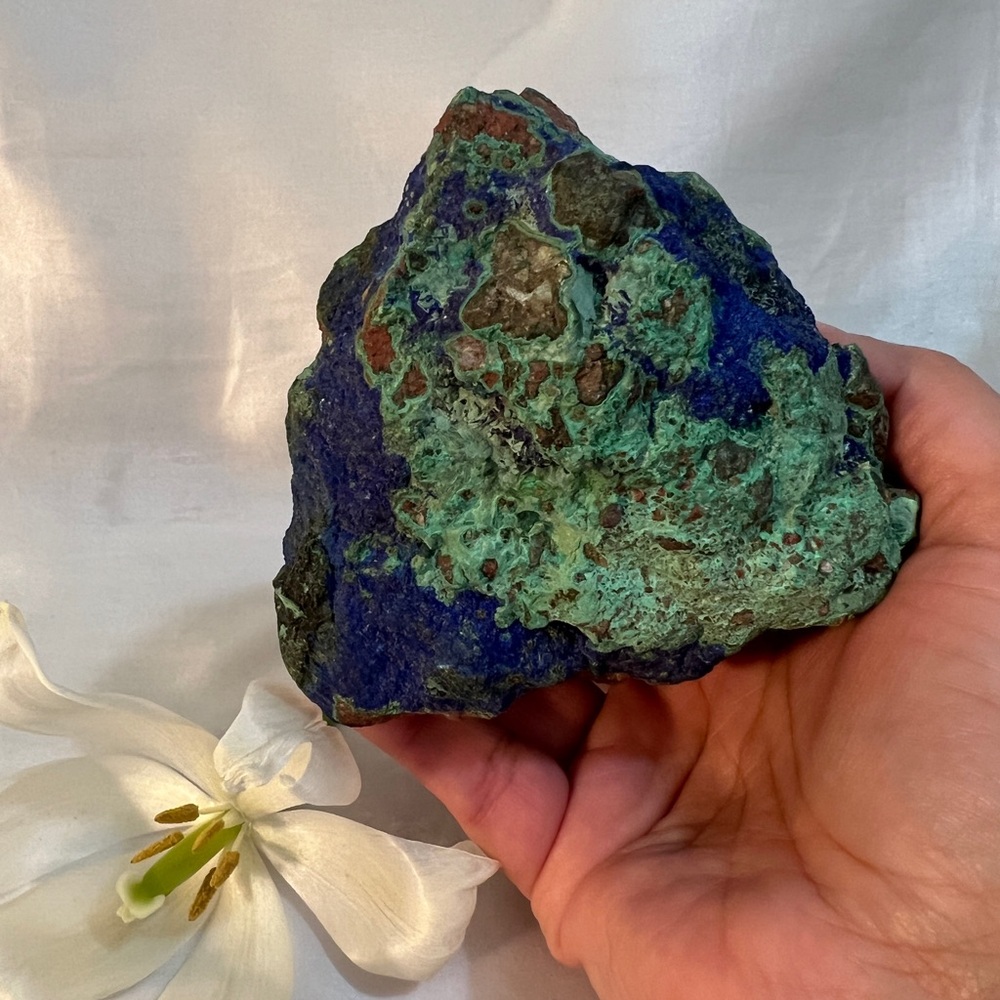 Large Azurite Malachite Raw Specimen, Gemstone